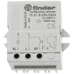 Finder Stromstossrelais mit Dimmer, 230 VAC 400 W, Relais