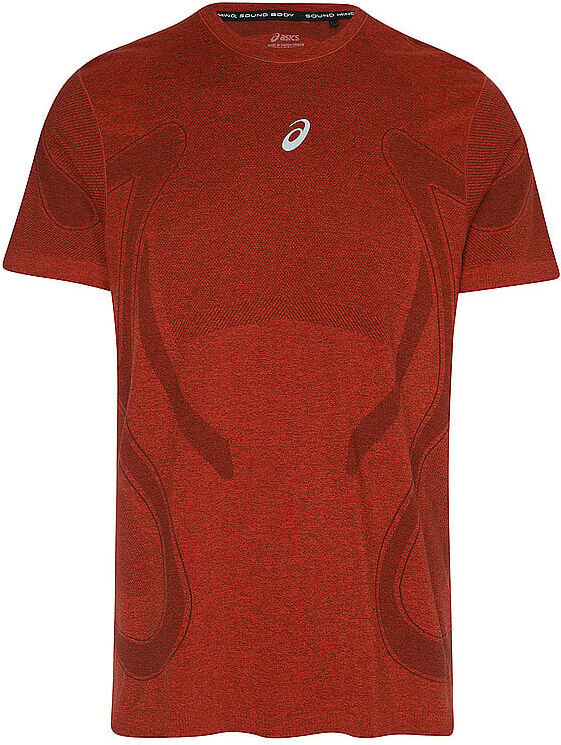 ASICS Herren Laufshirt Road Seamless dunkelrot   S M
