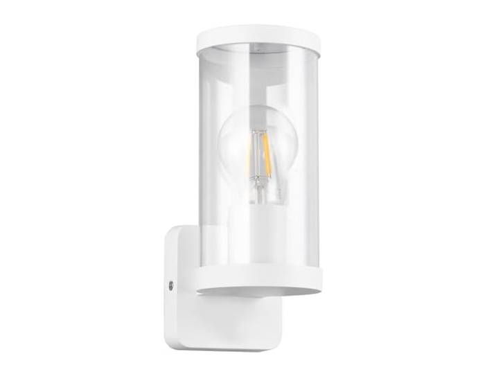 RL LIVE YOUR LIGHT Reality Leuchten Außen Wandleuchte Bonito R21596131, Aluminium Druckguss Weiß matt, Schirm Kunststoff klar, exkl. 1x E27