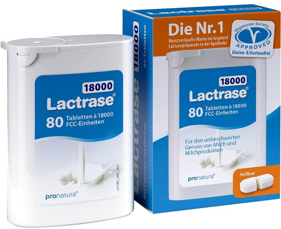 LACTRASE PRO NATURA Lactrase 32.000 Fcc Tabletten Teilbar Im Spender 40stk
