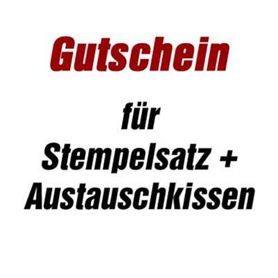 trodat Gutschein für Stempelsatz + Austauschkissen für 5430 ohne Logo 499129