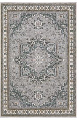 Style Haven Everly Traditional Center Medallion Blue/ Grey Area Rug
