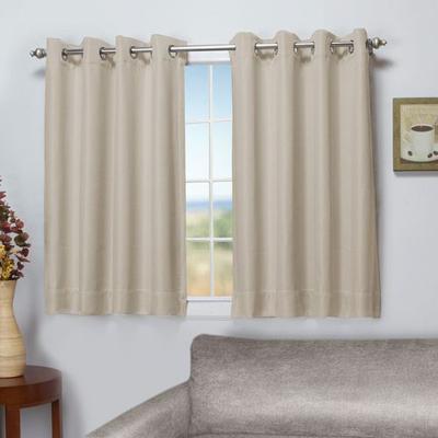 Ricardo Trading Llc Worthington Short Grommet Curtain Panel, 50 x 45, Burgundy
