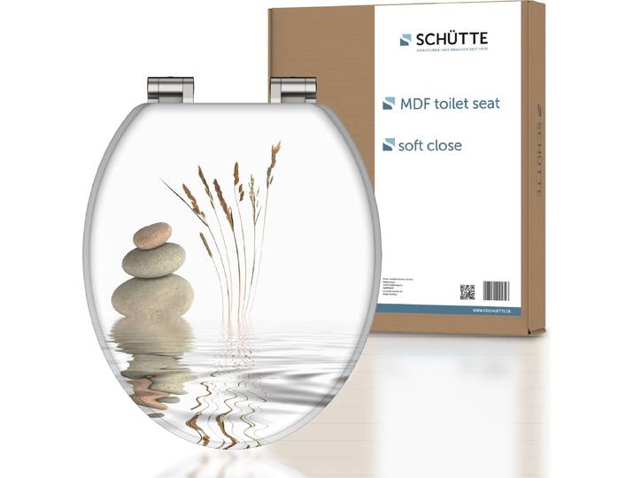 SCHÜTTE Abattant de WC en MDF BALANCE\, abattant de WC à fermeture souple
