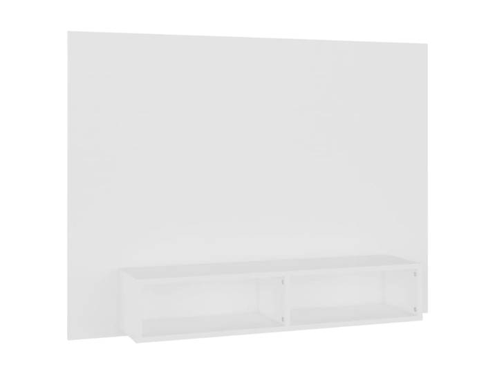 Meuble tv multimédia étagère 120 x 24 x 90 cm bois blanche