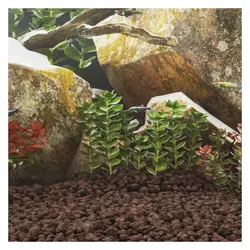vidaXL Lavagranulat 25 kg Rot 3-5 cm,Farbe: Rot,Material (Dekoration, sonstige Gegenstände), Aquarium Dekoration