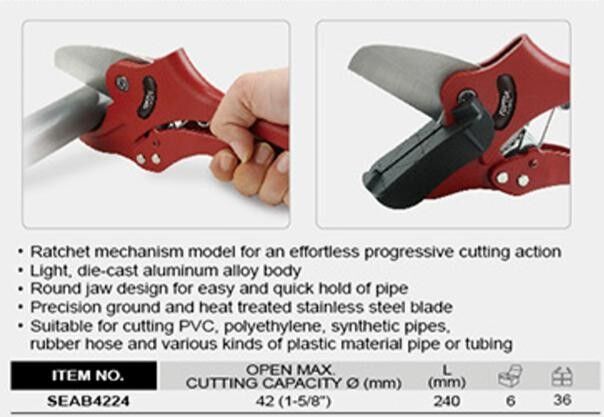 TOPTUL SEAB4224 Pipe Cutter