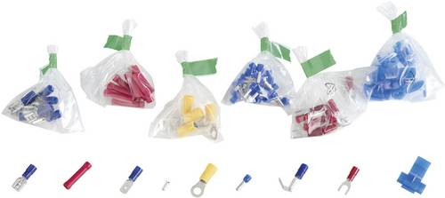 838517 Quetschverbinder-Sortiment 0.705mm² 10mm² Weiß, Gelb, Rot, Blau, Metall 1050St.