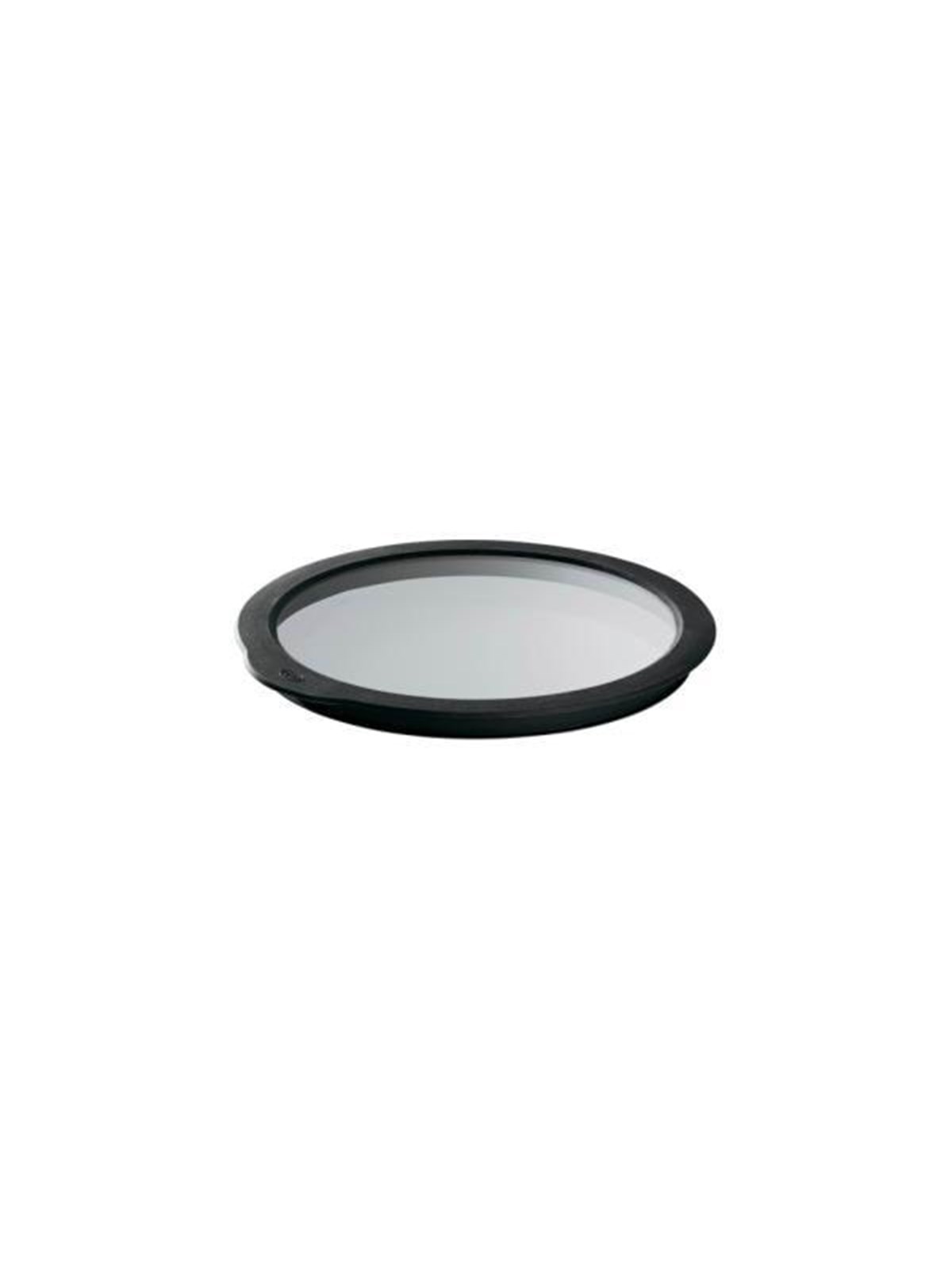 Rösle Glass lid 16 cm Clear/Black Glass/Silicone