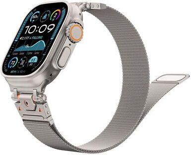 Everyday Crate Apple Watch Milanese Magnetic Stainless Steel Watch Band titanium
