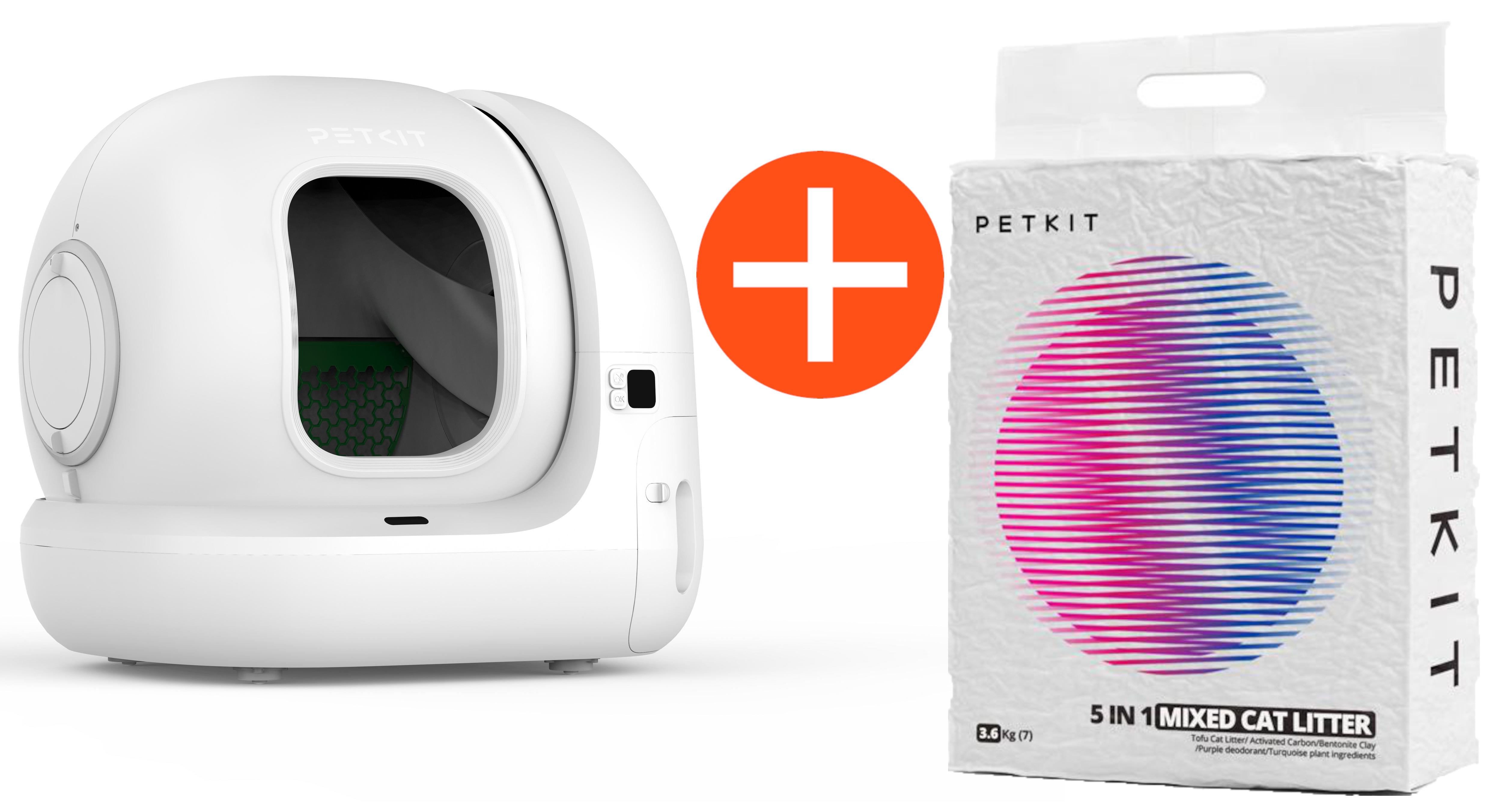 Petkit Pura Max 2 Selbstreinigende Katzentoilette + Petkit 5in1 Katzenstreu Mix MK01-10C+MK01-104