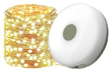Inspired Finds 2 in 1 Rechargeable Camping String Lights Waterproof USB Portable Tent Light single Warm Light