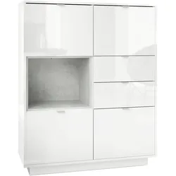 HIGHBOARD Metro Einsatz in Beton Oxid Optik
