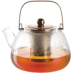 LEONARDO Glasteekanne 1,2l - transparent|gold