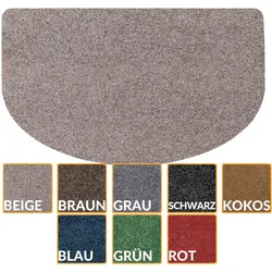 Fußabtreter Schmutzfangmatte Fußmatte Sauberlaufmatte Fußabstreifer Eingang POET Mehrfarbig - Hellbraun, 45 x 75 cm