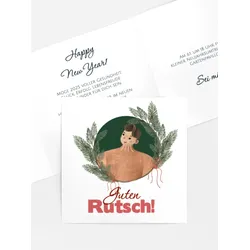 Neujahrskarten selbst gestalten mit Spruch und Fotos im Onlinedesigner bei Meine-Kartenmanufaktur.de