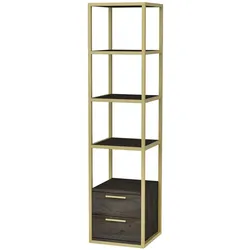 WellHome Loira Bücherregal, 100% Spanplatte furniert mit Melamin, Dicke: 18 mm