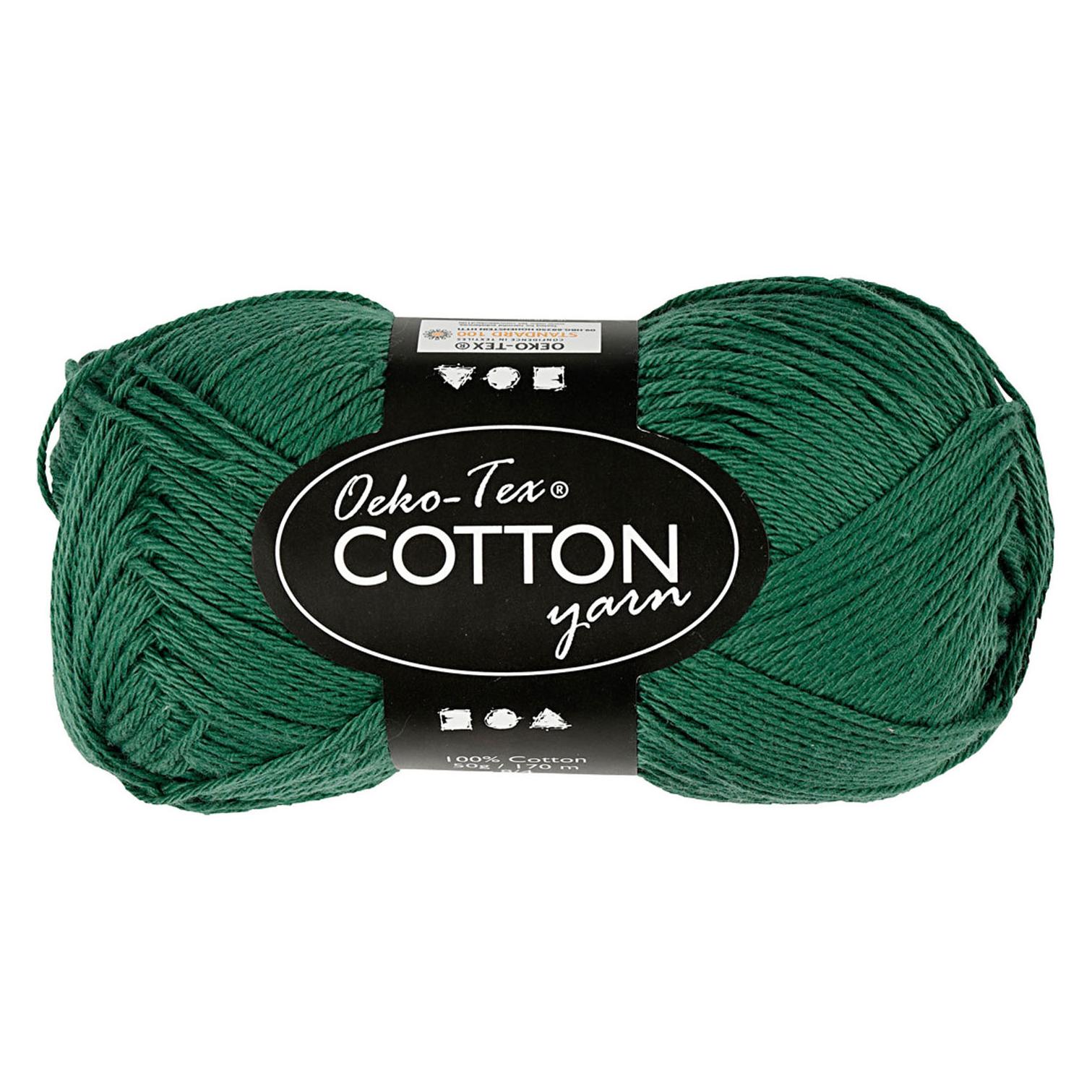 Creativ Company Katoengaren, Donkergroen, 50gr, 170m (170 m) (5712854349994)