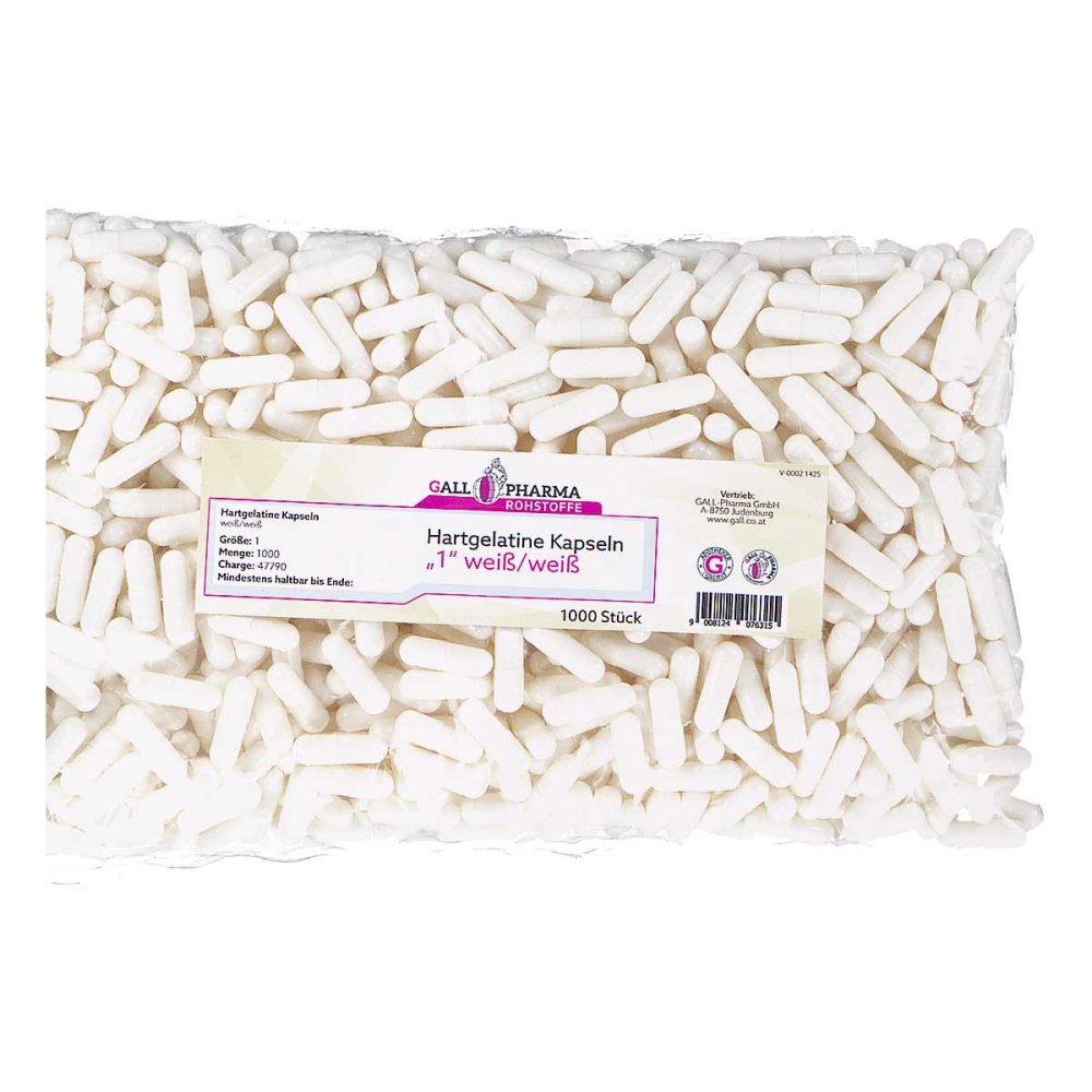 Hecht-Pharma GmbH Hartgelatinekapseln Größe 1 Weiß/weiß 03247907