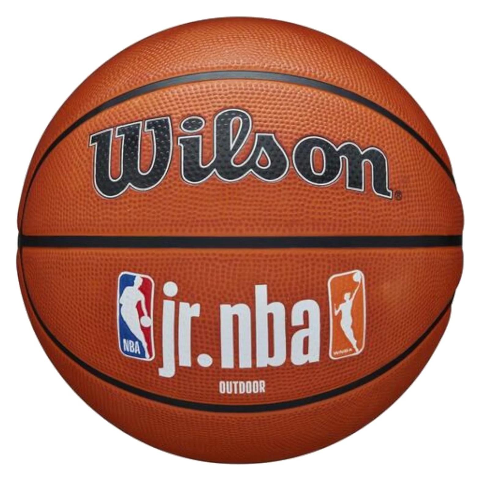 Wilson Jr Nba Fam Logo Auth Outdoor Bskt (7) (WZ3011801XB7)
