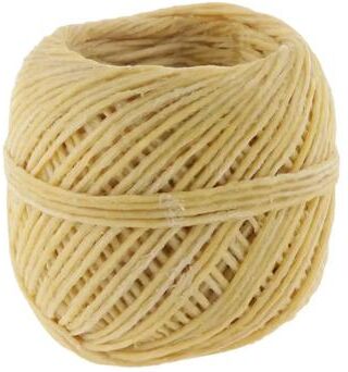Uplift Treasures Organic Beeswax Coated Hemp Candle Wick Roll light Brown