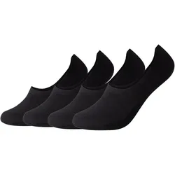 4er Pack camano Comfort Laser-Cut Füßlinge 0005 - black 39-42