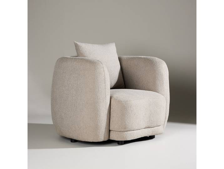 Sessel Cielo Beige Webstoff 110 x 72 x 97cm