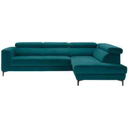 Ecksofa Emma rechts Petrol