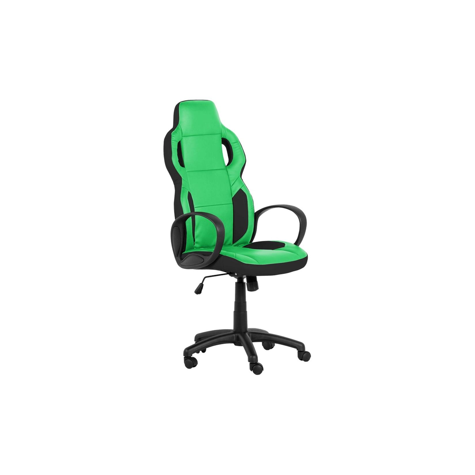 Carmen 7510 Gaming-Stuhl mit Kunstleder – Schwarz/Grün