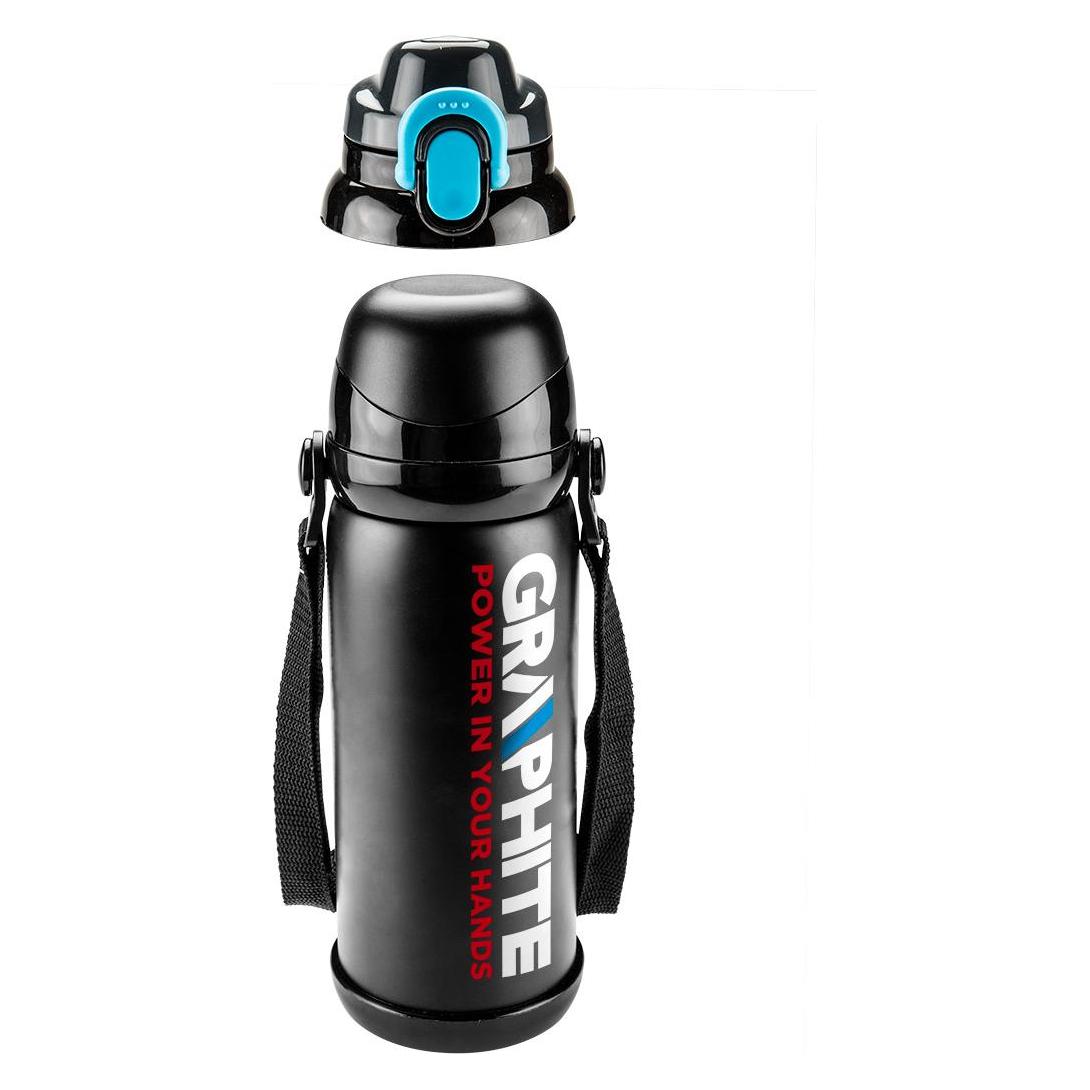 Graphite Reise-Thermoskanne Graphit GD04 0,8 l Schwarz (0.80 l) (TOP-GD04)