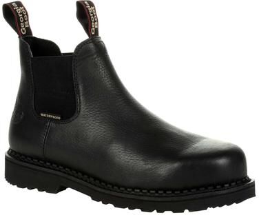 Georgia Boot RevAMP Chelsea Soft Toe - Mens 13 Black Boot W
