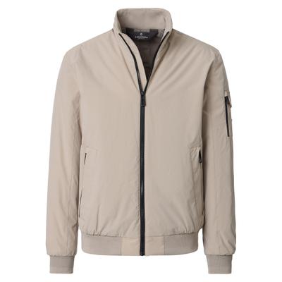 Blouson CASAMODA "CASAMODA Blouson uni", Herren, Gr. XL, beige, 100% Polyester, Jacken Blouson