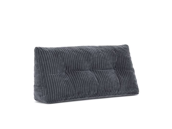 Keilkissen Samt 100 x 20 x 50 cm anthrazit