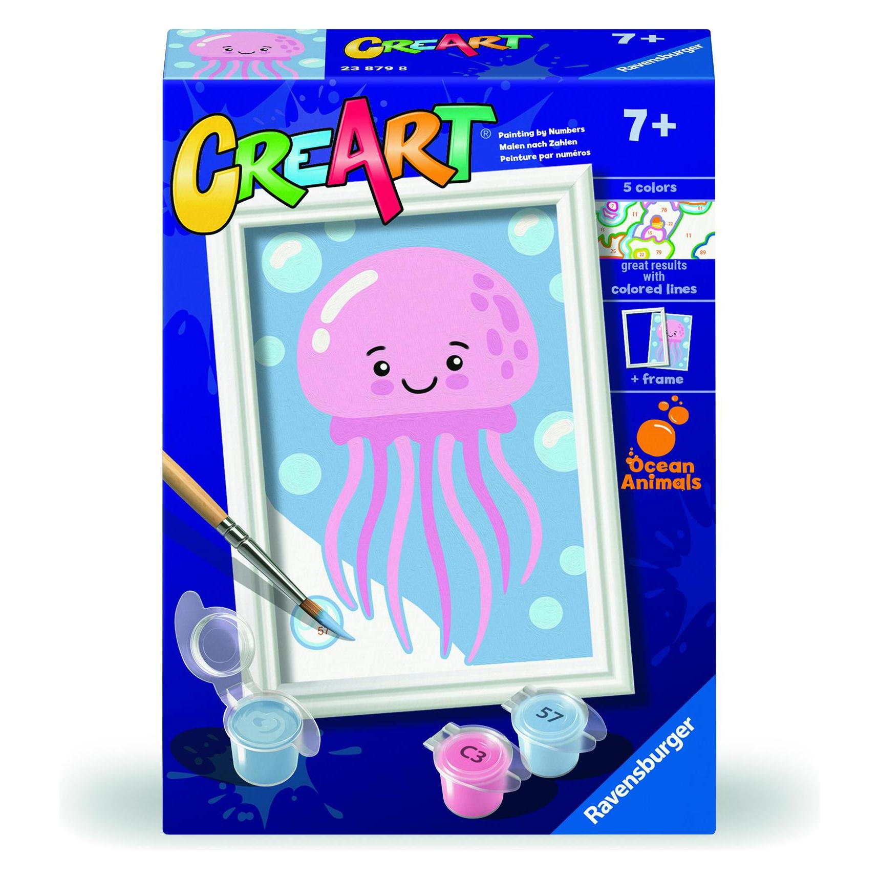 Ravensburger CreArt - Malen nach Zahlen - Friendly Jellyfish (23879)