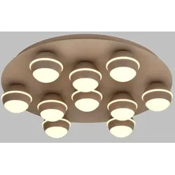 GeeTi LED-Deckenleuchte Biarritz Metall Beige Sand