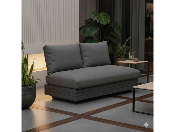 Zebra Cubo Neo Gartenloungesofa Aluminium/Sunproof