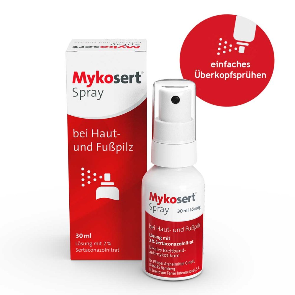 Dr. Pfleger Arzneimittel GmbH Mykosert Spray bei Haut- und Fusspilz 15579715