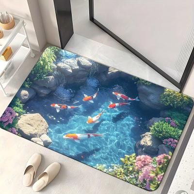 LightInthebox Visual Design Doormat Visual Trap Floor Mat Non Slip for Doorway Entryway Bathroom Hallway Indoor Outdoor Diatomaceous Earth Quick Dry Absorbent 20 x 31 inch