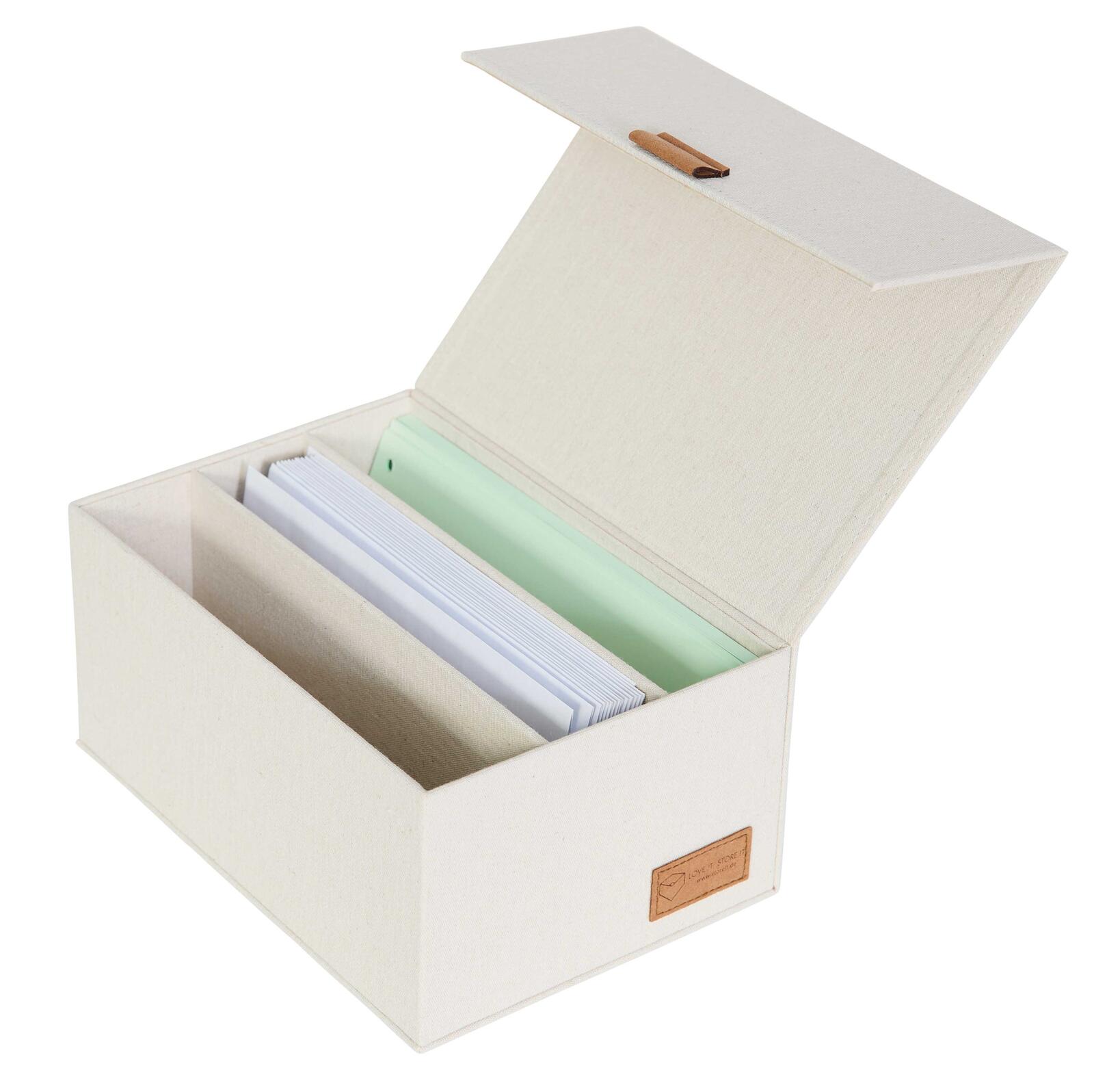 LOVE !T STORE !T Aufbewahrungsbox Fotobox 23 x 18 x 12 cm, beige 551419OS