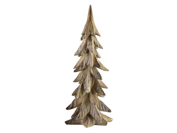 Mondex Dekofigur Santa Lila Braun 16,5x15,5x44 cm Kunststoff, 15.5x44x16.5 cm, Dekoration, Weihnachtsdekoration