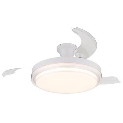 GLOBO LIGHTING Deckenleuchte "BELIZ", weiß, 1 Stk., Leuchten, Ventilator / Schlafzimmer / Wohnbereich / Büro / weiß / 3 Flügel, Deckenleuchte