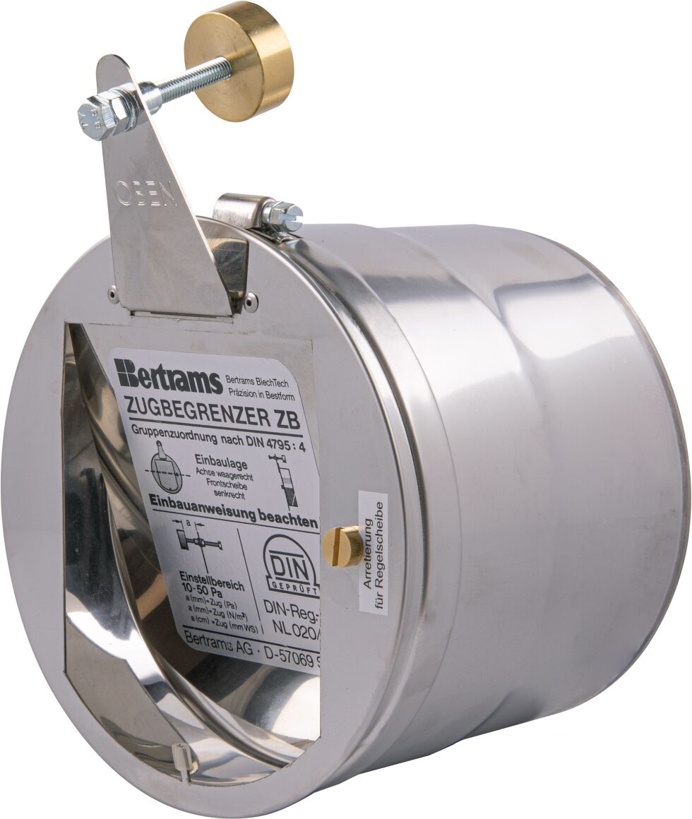 Limiteur de tirage Bertrams 16ZB150 Ø 150 mm, disque régulateur en vrac