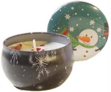 Multisell Products Hub Rose, Freesia, Vanilla Christmas Aromatherapy Candles, Smokeless Plant Wax Holiday Decor Perfect Gifts vanilla Cream 1pc