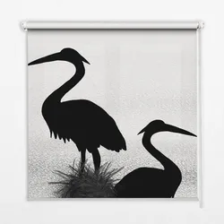 INNENROLLO - Fensterrollo - Rollo - 100x180 cm - Reiher