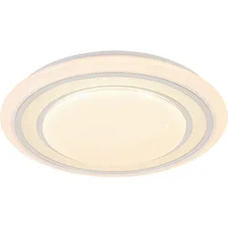 LED-Deckenleuchte Giesbert Weiß/Chrom max. 36 Watt Deckenlampe