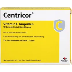 Centricor Vitamin C Ampullen 100 mg/ml Inj. 25 ML