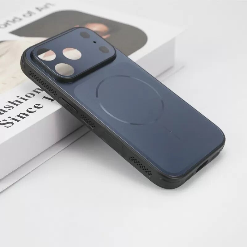 INF Magnetische Handyhülle kompatibel mit iPhone 17 Pro, PC-Glasrückseite, Stoßfest & Wärmeableitung