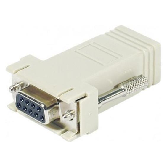 Exertis Connect Modular Adapter ungeschirmt 9pol D-Sub Bu./8P8C Bu. RJ45 (250410)