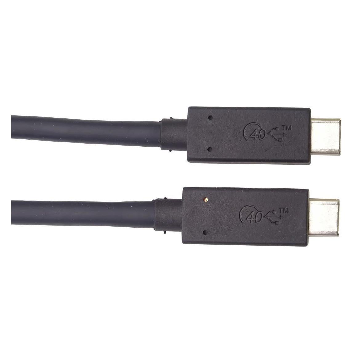 PremiumCord USB4 8K@ kabel Thunderbolt 3 certifikovaný USB-IF (0.80 m, USB 4) (KU4CX08BK)