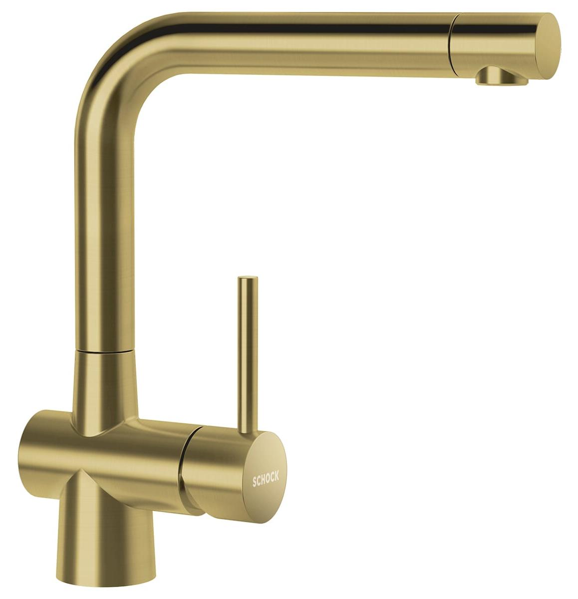 Küchenarmatur mit Einhebelmischer Schock Laios gold 517000